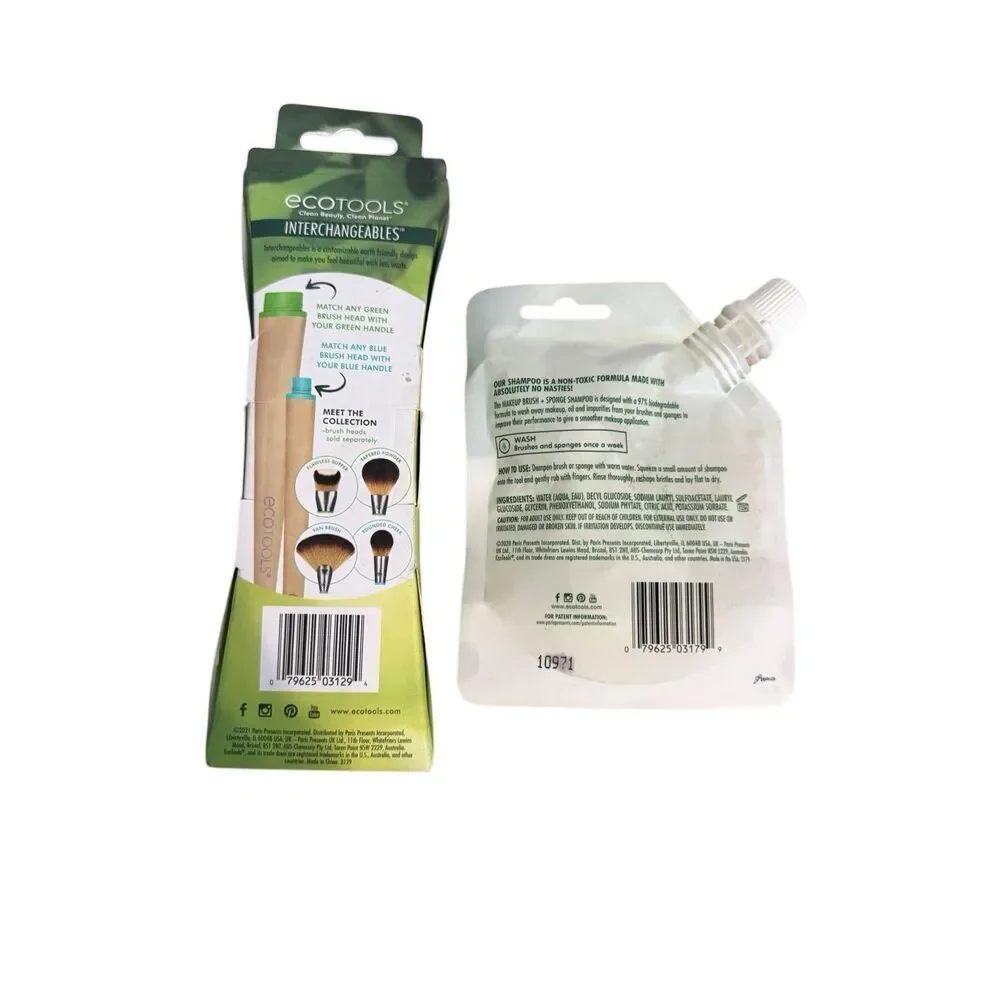 Brand New Bundle Lot of Two (2) Eco Tools Interchangeables Sponge Shampoo